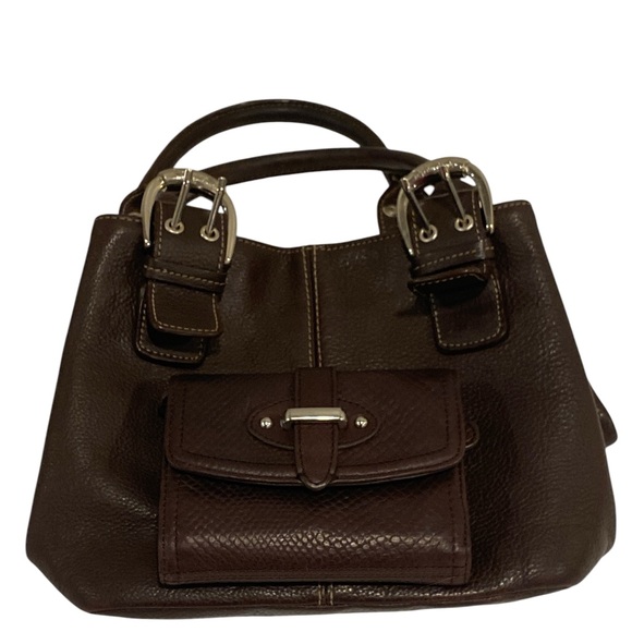 Tignanello Leather Handbag & Wallet Set chocolate Brown  NWOT - Picture 15 of 16